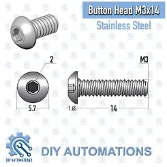 BHS M3x14-S (Button Head Screw) Image