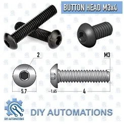BHS M3x4 (Button Head Screw ) Image