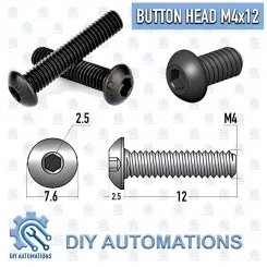 BHS M4x12 (Button Head Screw ) Image