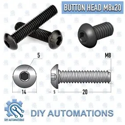 BHS M8x20 (Button Head Screw ) Image