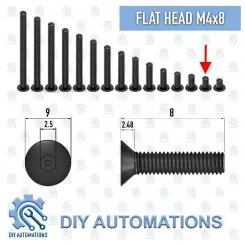 CSK M4x8 (Flat Head Counter Sink Screw) Image