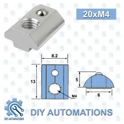 Slot Nut With Ball 20xM4 Image